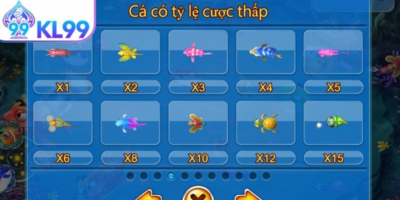 Quy luật chơi game bắn cá Chúa Tể Đại Dương KL99
