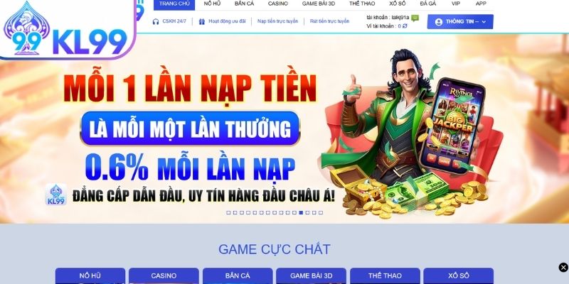 Hướng dẫn cách nhận khuyến mãi đơn giản tại KL99